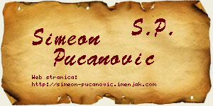 Simeon Pucanović vizit kartica